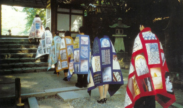 Kesa in procession to Honen-in Temple, Kyoto