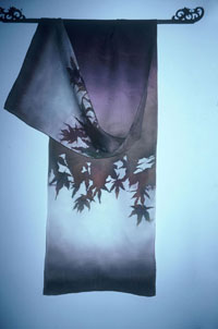 Rozome Leaf Scarf